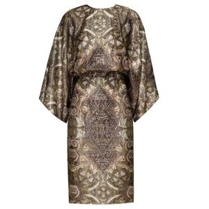 H&M Conscious Collection gold midi length dress. NWT